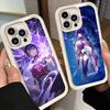 Чехол для телефона iPhone 17 Air 16E 15 16 Pro Max Genshin Impact Райдэн Сёгун Чехол 14 Plus 13 12 Mini Мягкий Силиконовый Fundas