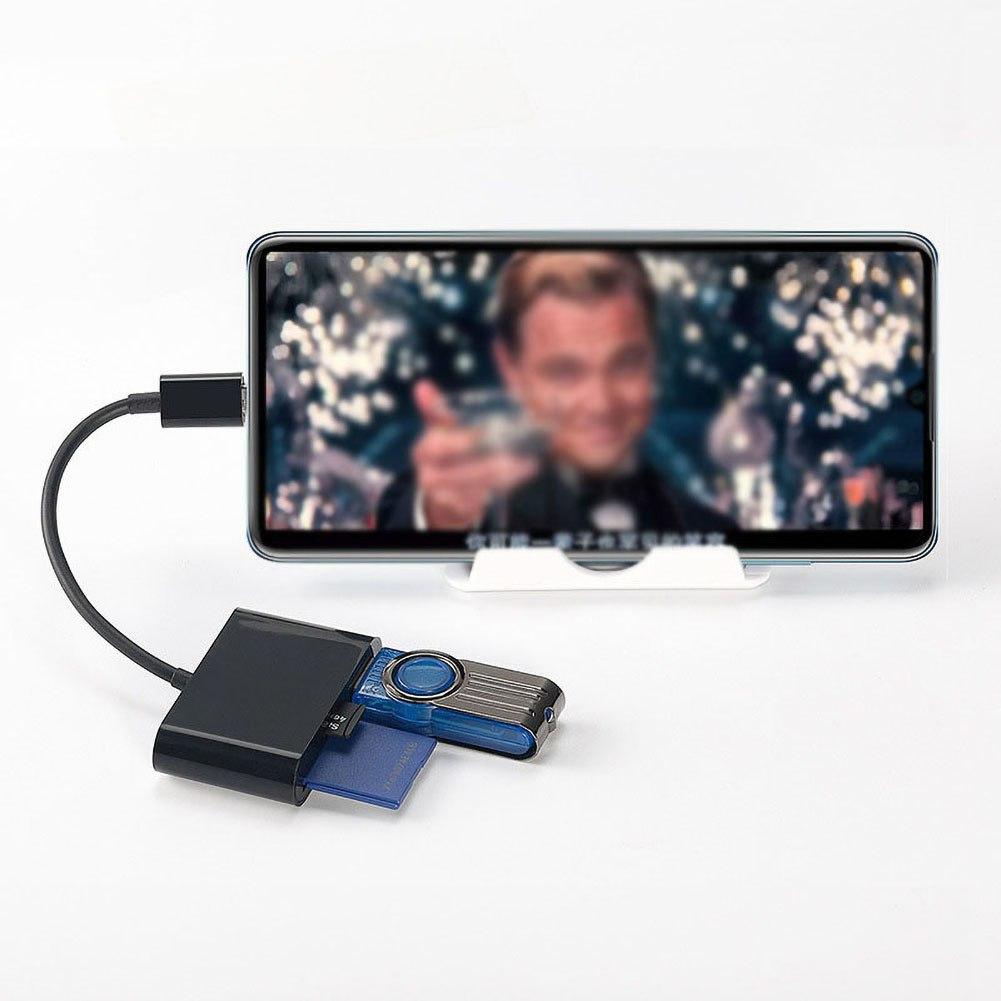 Устройство чтения карт памяти USB C - TF, адаптер для устройства чтения карт Micro TF, устройство чтения карт памяти Type C для MacBook и Pad Pro и других устройств USB C