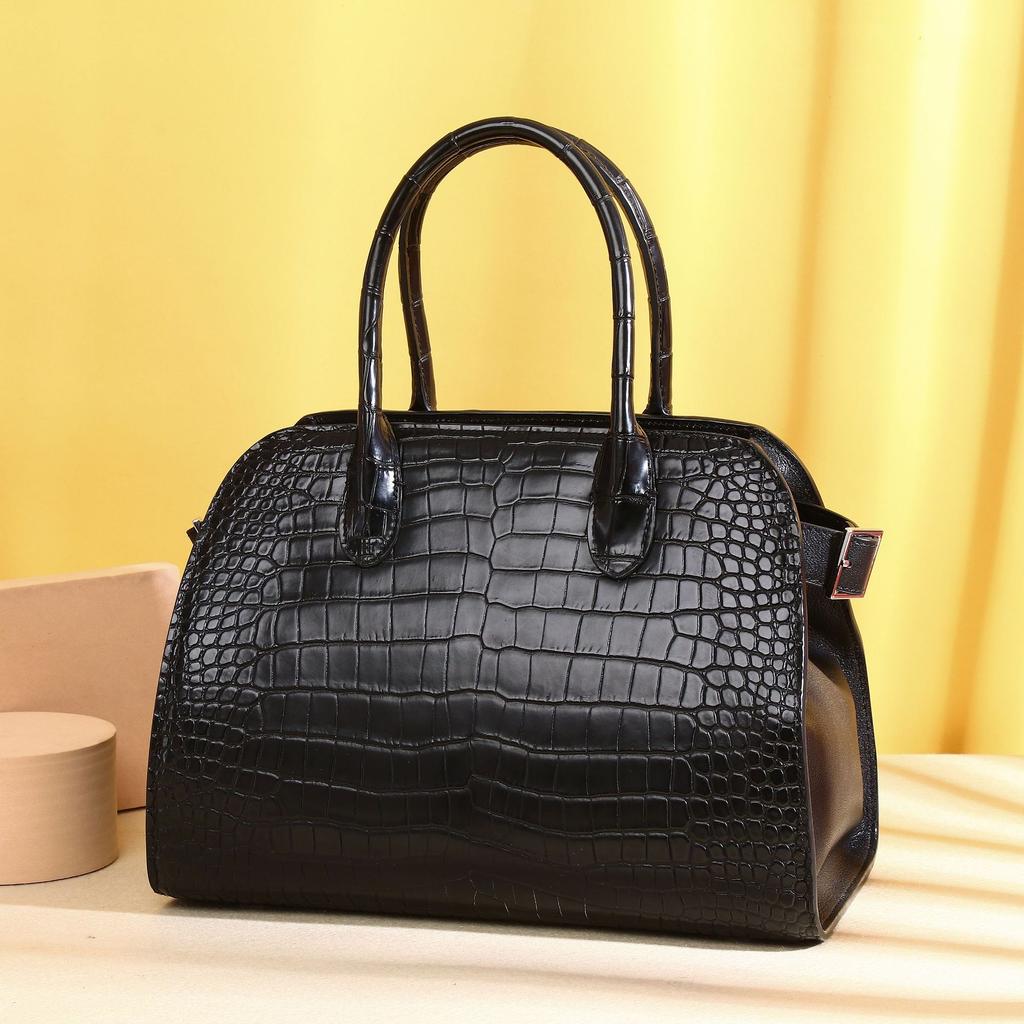Crocodile-patterned Women's Leather Bags, Fashionable and Trendy Ladies' Handbags, Single-shoulder Crossbody Bags, Garden Bags