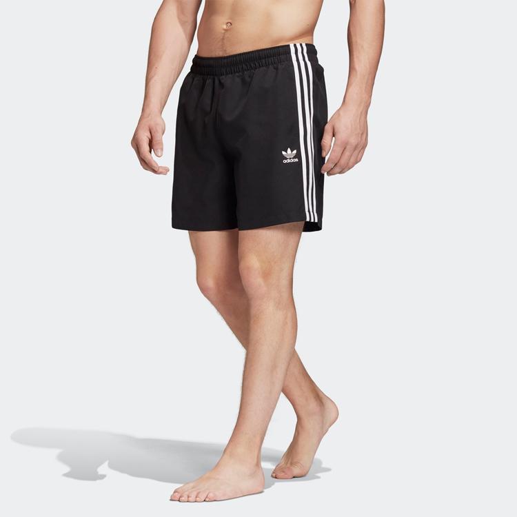 adidas Originals Шорты Спортивные С 3 Полосками Мужские Черные FM9874