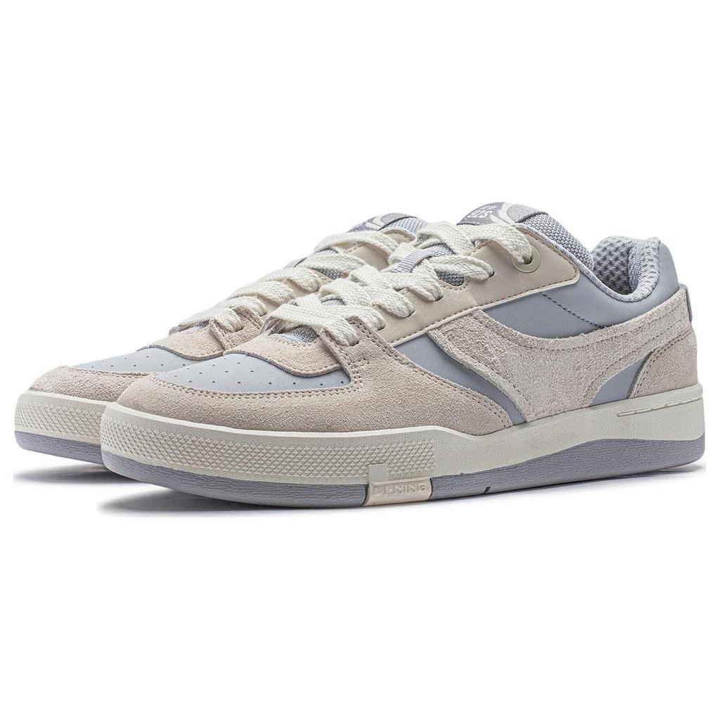 Li Ning Zhengrong 92S Нескользящие Амортизирующие Низкие Кеды для Скейтборда Мужские Сине-Серые AEPU007-4