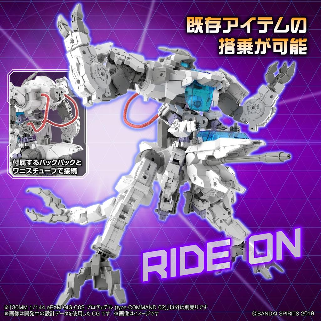 Пластиковая модель Provedel 30MM eEXM GIG-C02 (тип-КОМАНДА 02) 1/144 предварительно раскрашенный