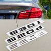 3D ABS Car Letters Logo 520i 530i 540i Rear Trunk Badge Sticker Decals For BMW 5 Series 520i 530i 540i G30 Auto Tail Marking