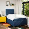 Maison Exclusive - Sommier à lattes de lit avec matelas Bleu 120x200 cm Tissu