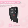 For Chevy Key Fob Cover - Soft TPU Protection Case With Keychain For -2025 Chevy Suburban Tahoe GMC Yukon Denali Silverado Buick Enclave Smart Remote