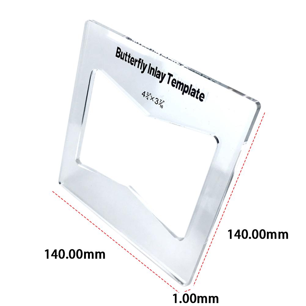 Вспомогательный инструмент для фрезерования пазов, четкий резка пазов, шаблон для бабочки по дереву, шаблон для фрезерования, шаблон для инкрустации бабочкой для декоративных целей