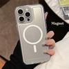 Магнитный чехол космического класса для iPhone 16/17 Pro Max, Акриловый, Ударопрочный, Подходит для моделей 14/15, Высококачественный Жесткий