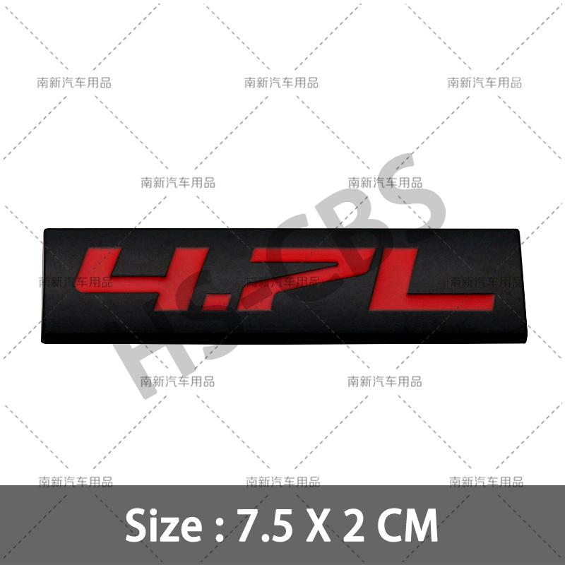 fsbn3 3D Metal 4.0L 4.6L 4.7L 5.0L 5.3L 5.7L Car Rear Trunk Emblem Badge For Jepp Dodge Volvo Ford Cadillac Chevrolet Honda Toyota