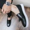 Fashion Men's Leather Fashion Men's Outdoor Walking Shoes Men Tassel Business Shoes Men Lightweight Non-Slip Casual Shoes Male Loafers