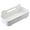 Wall Storage Basket Space Saving Rectangular Plastic Wall Mounted Basket Organizer for Bathroom