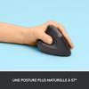 Souris - Sans Fil - Logitech - Lift Ergonomique Verticale - Graphite - Gaucher