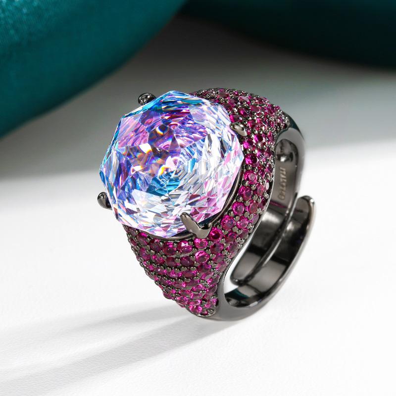 Роскошные кольца из циркония для женщин 2025 года, новые модные кольца для дам, свадебные украшения для вечеринок, аксессуары