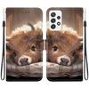 Чехол-книжка из искусственной кожи ручной работы для Samsung Galaxy A52 4G/A52 5G (SM-A525F/A526B)- Противоскользящий ударопрочный чехол с ремешком на запястье и дизайнами в виде сердец/роз и кошек
