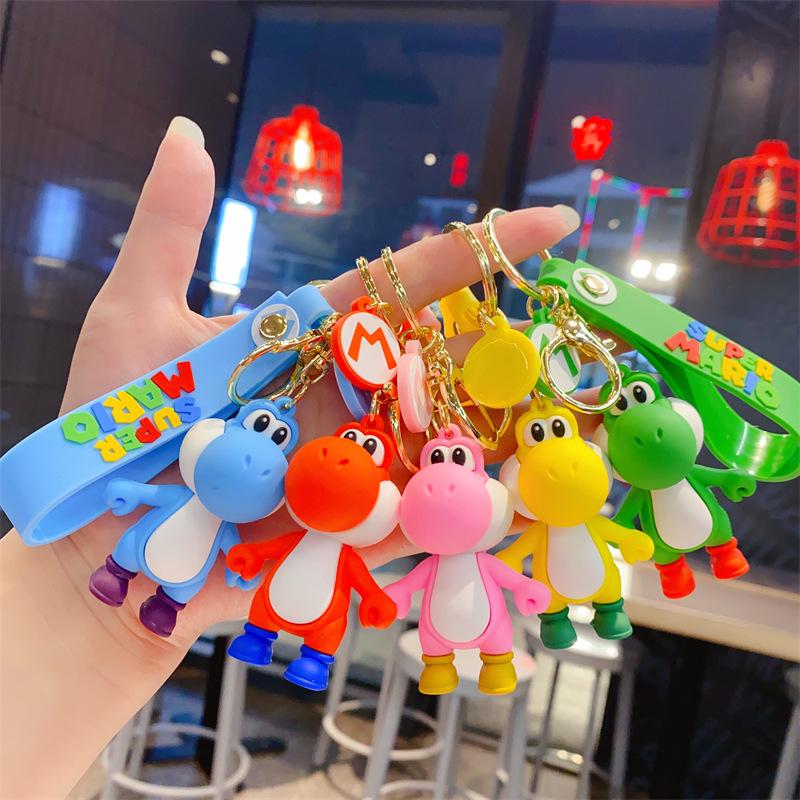 Cute Bubble Dragon Little Dinosaur Keychain Car Couple Student Backpack Pendant Ground Marketing Small Gift