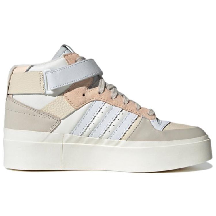 adidas Forum Bonega Mid Ecru Tint Bliss Orange Женские кроссовки Кремово-белые GW7061
