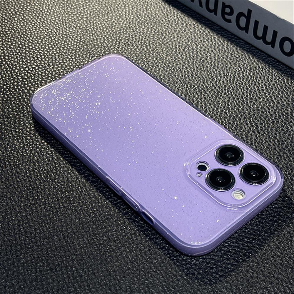 Роскошный прозрачный чехол-желе с блестками для iPhone 16 15 11 12 13 14 17 Pro Max XR XS Plus, мерцающий, мягкий, противоударный, силиконовый чехол