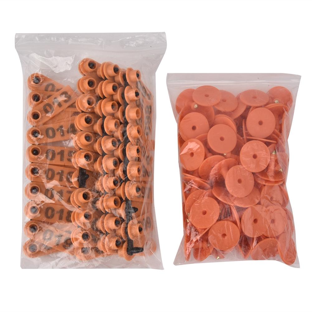 Livestock Ear Tag Plastic 1 To 100 Number Bright Color Animal Tag for Goat Sheep Pig Farm Supplies