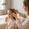Elegant Hair Jewelry for Occasions Fashionable Flower/Fruit Headband with Clips Girls, Non Slip Accessory Thick Fashion Headbands Temperament and Thin