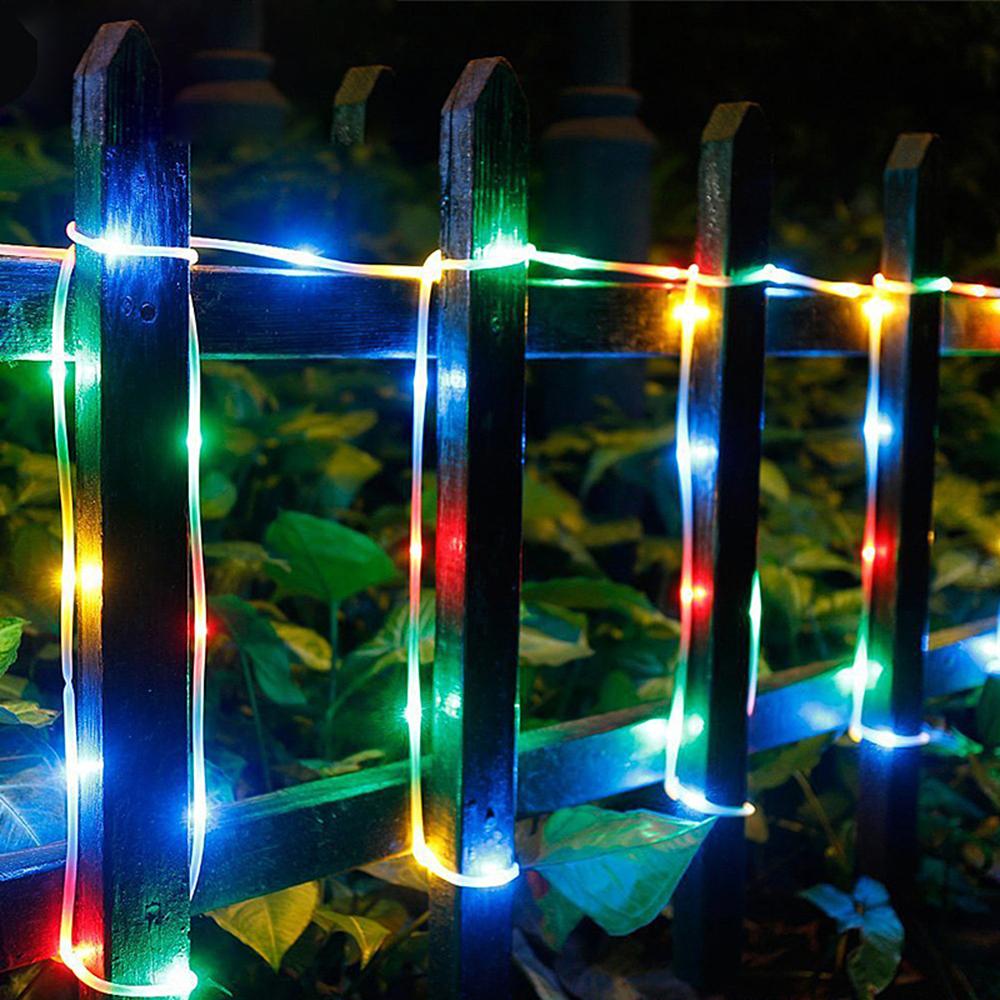 LED Rope String Lights Multicolor 5M 10M 100/200leds 8 Modes Fairy Garland Waterproof with Remote Timer Outdoor Christmas Decor