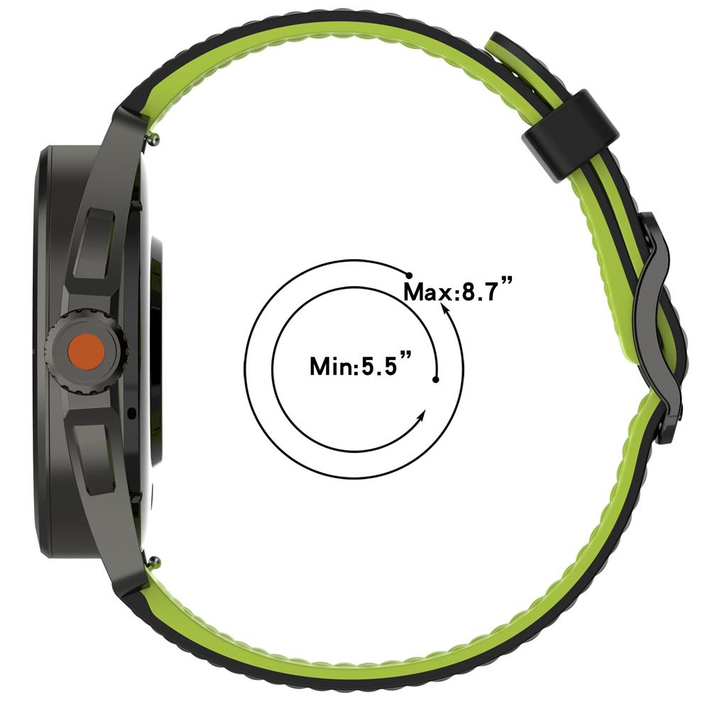 20MM 22MM Универсальный двухцветный ремешок для Huawei Watch GT GT2 GT3 жидкий силиконовый дышащий ремешок с отверстиями для Honor Watch SE 4Pro G