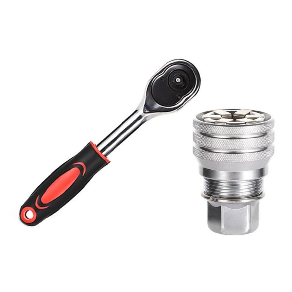 Heavy Duty Hex Wrench Adapter Kit Single-Hand Operation Multi-Function Socket Adapter  Automotive