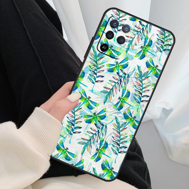 Colorful Dragonfly Case For Oppo A17 A57 A77 A40 A78 A54 A74 A94 A76 A16 A96 A18 A60 A80 A38 A58 A98 A15 A5 Pro