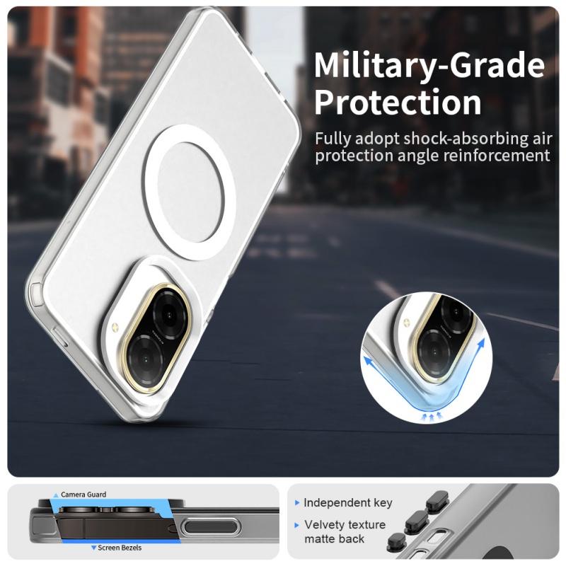 Для чехла Redmi A5 Крышка Xiaomi Redmi A5 Capas Бампер Противоударный Беспроводная зарядка Магнитный Матовый Прозрачный Fundas Redmi A5 171.7мм