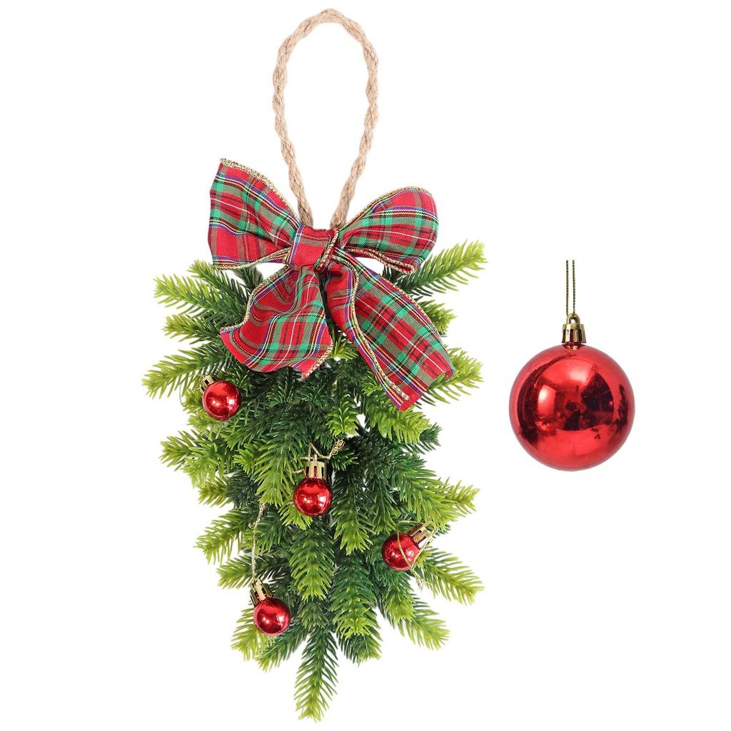 Upside Down Christmas Wreath and Tree Ornaments for Windows, Hotels, and Malls