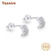 Tancise 925 Sterling Silver Zircon Earrings Drop Earrings For Women Wedding Party Gifts
