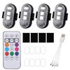 Waterproof Wireless LED Lights USB Charging Wireless LED Flashing Lights High Brightness Wireless LED Lights for Car Bike