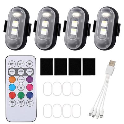 Водонепроницаемые беспроводные светодиодные фонари Зарядка через USB Беспроводные мигающие светодиодные фонари Высокая яркость Беспроводные светодиодные фонари для автомобиля велосипеда