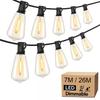 Светодиодные гирлянды LED Outdoor ST38 Festoon Hanging Patio Lights Garland для сада, террасы, свадьбы, кемпинга, вечеринки, украшения