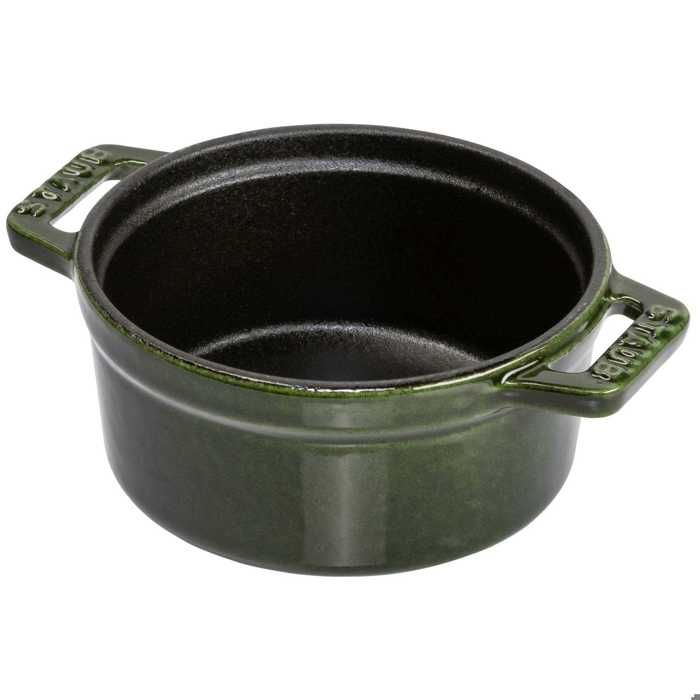 Cocotte en fonte émaillée - staub - 1101085 - ronde - 10 cm - basilic