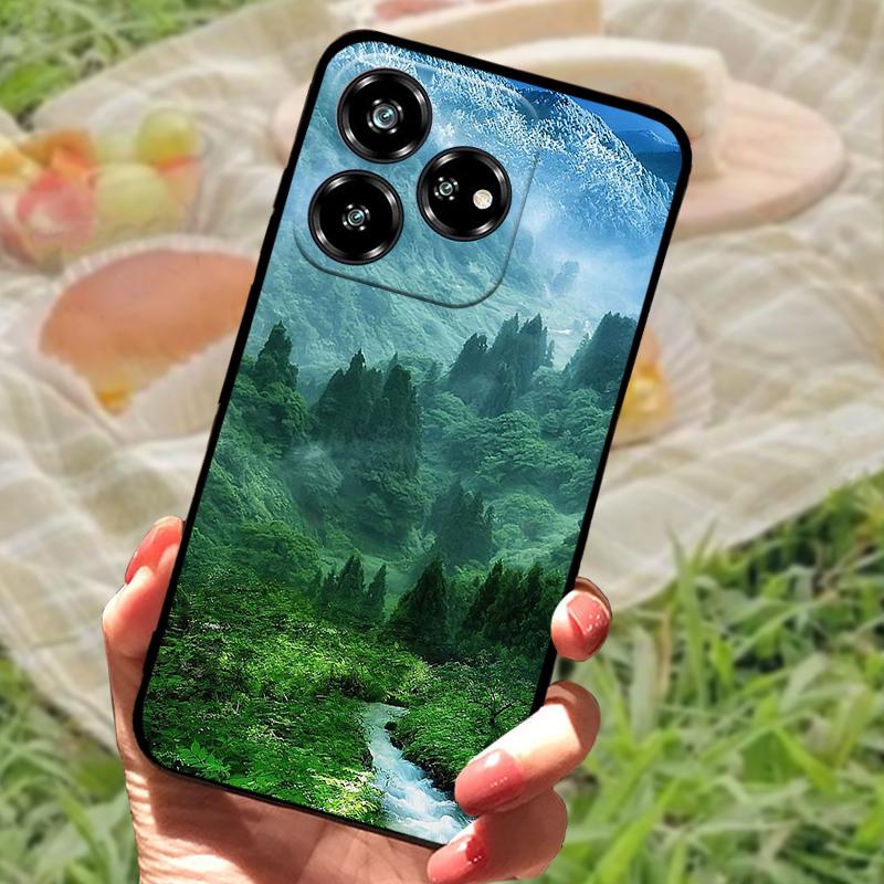 For ZTE Blade V60 Coque Case Nubia V60 Phone Protective Soft Silicone Funda Cover For ZTE Axon 60 4G Z2356 Bumper Fashion Floral