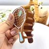 Creative Simulation Tennis Racket Hair Caw Acetic Acid Shark Clip Casual Hairpin For Girls Headwear Hair Accessories