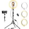 Светодиодное кольцо - LIPETY - Модель 10 - Устойчивый штатив - 3 режима освещения - Пульт дистанционного управления