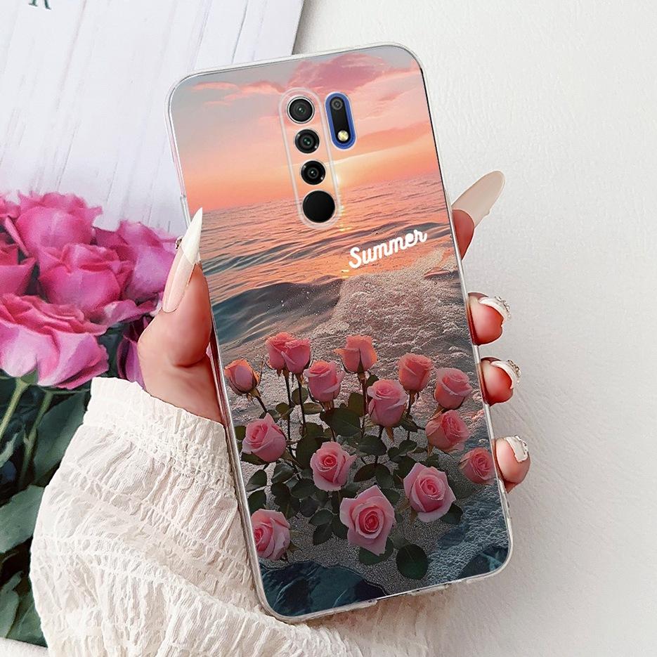 For Xiaomi Redmi 9 Case Cool Dragon Fashion Painted Cover 6.53'' Soft Silicone Phone Case For Redmi 9 Prime Redmi9 Fundas Bumper