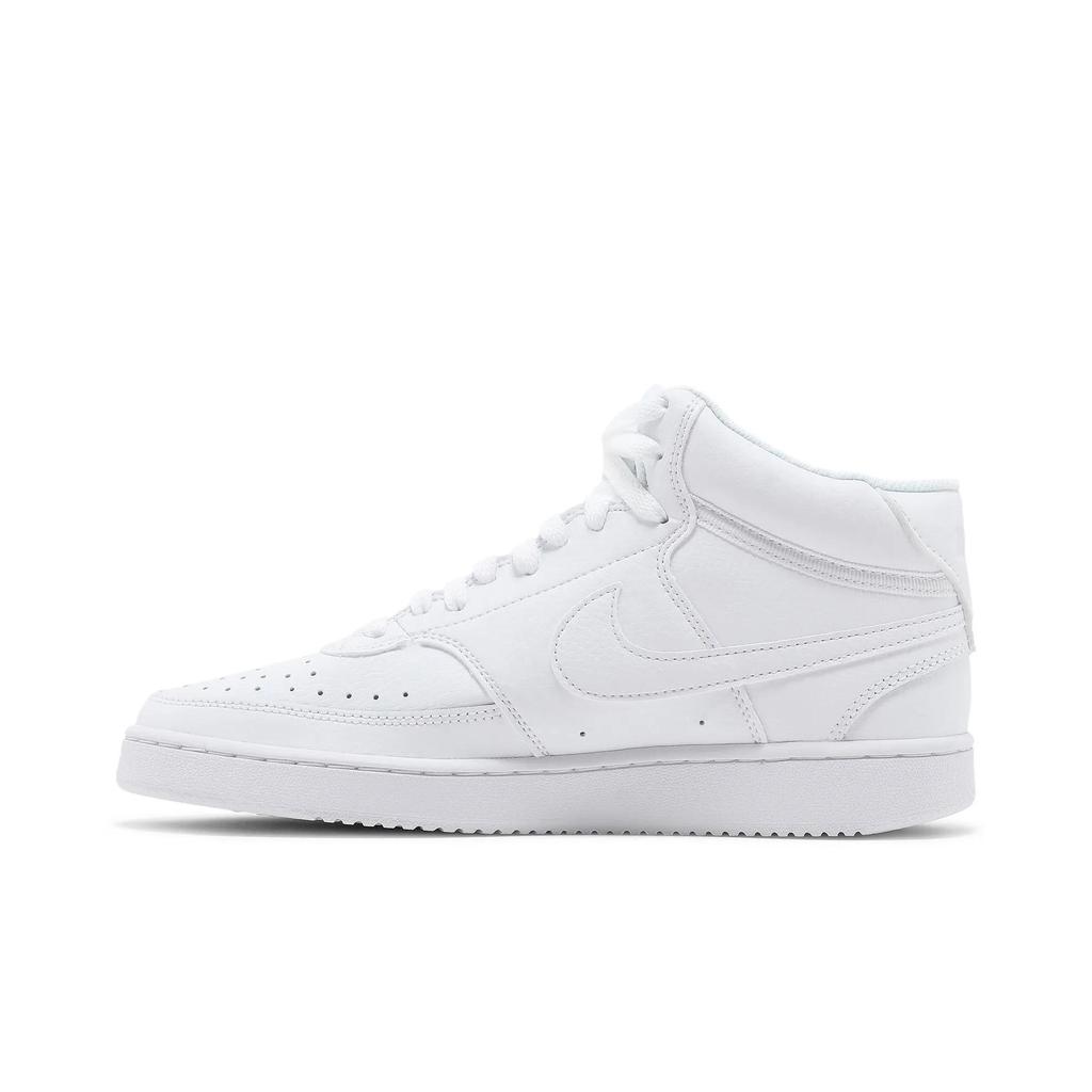 Nike Womens Court Vision Mid 'Triple White' (women's sizes) White / White / White Skate Shoes CD5436 100