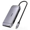 Choetech 9 в 1 многофункциональный USB-концентратор типа C - 3X Usb 3.2 Gen 1 / SD и TF кард-ридер / HDMI 4K 30 Гц / VGA Full HD 60 Гц / Usb Type C / Rj45 серый (Ху