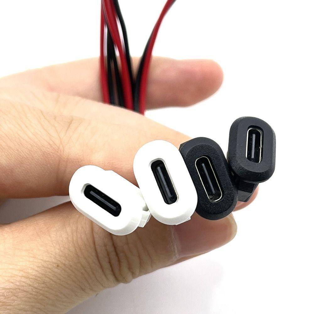 Base Female Socket Charging Port 2 Pin Connector USB-C Connector Charging Interface USB-C Type
