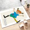 Custom Pippi Longstocking Mat Personalized Name, Polyester Washable Indoor Entryway Rug, Gift for Christmas, Easter, Thanksgiving Day