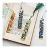 Elegant Metal Bookmarks with Tassels - Set of 6, Featuring Famous Paintings (Van Gogh) - Unique Gifts for Book Lovers, Teachers, Friends, and