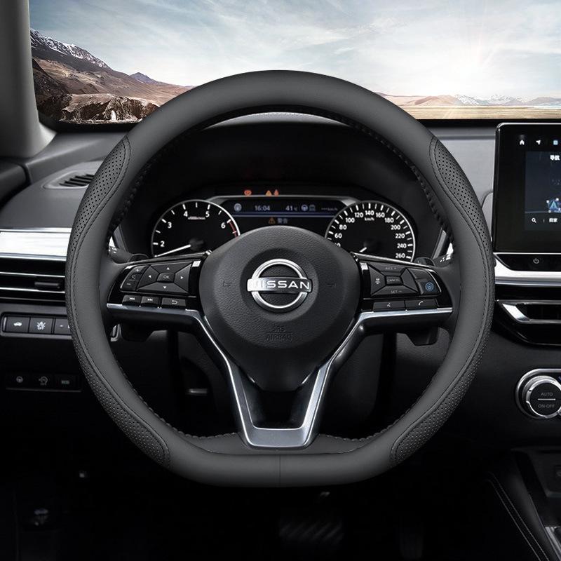 Универсальная противоскользящая оплетка на руль для Nissan Sylphy, Teana, X-Trail, Qashqai, Kicks - Ультратонкая, Легкая, Всесезонная