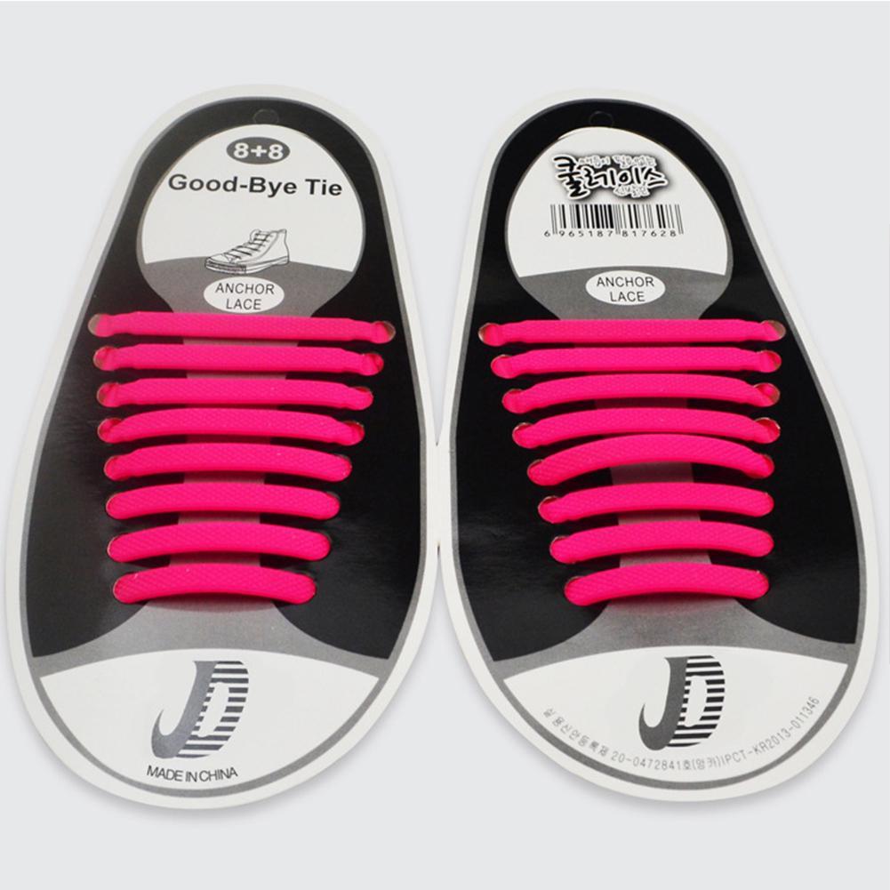 16 шт. эластичные силиконовые шнурки без ремней, разноцветные ленивые шнурки для взрослых, шнурки для бега, спортивные шнурки