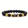 Beads Bracelet 2pc Obsidian Stone Jewelry Bracelets Luck Bracelet Pixiu Bracelet For Women Men Black Wealth Bracelet  Jewelry Accessory