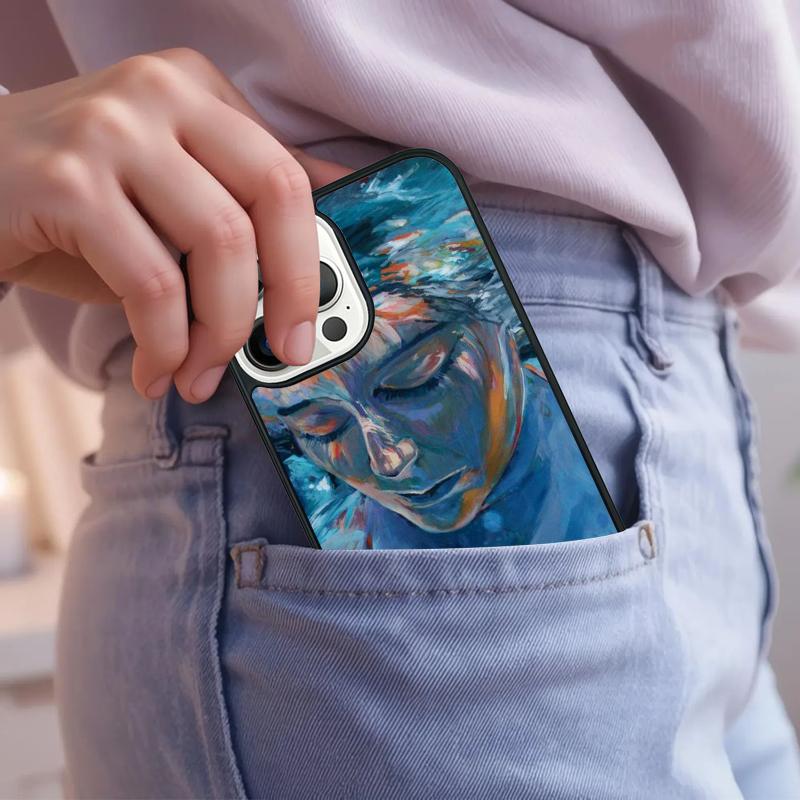Абстрактное искусство Подводный Мальчик Девочка Чехол для Телефона Для iPhone 17 Air 15 16e 14 13 Pro Max Coque 12 11 Pro Max PLUS чехол