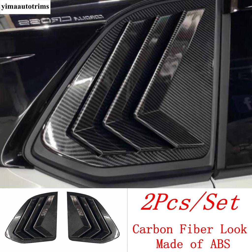 Rear Window Louver Shutter Sun Shade Side Vent Panel Decoration Cover Trim Accessories For Toyota Corolla Cross XG10 - 2025