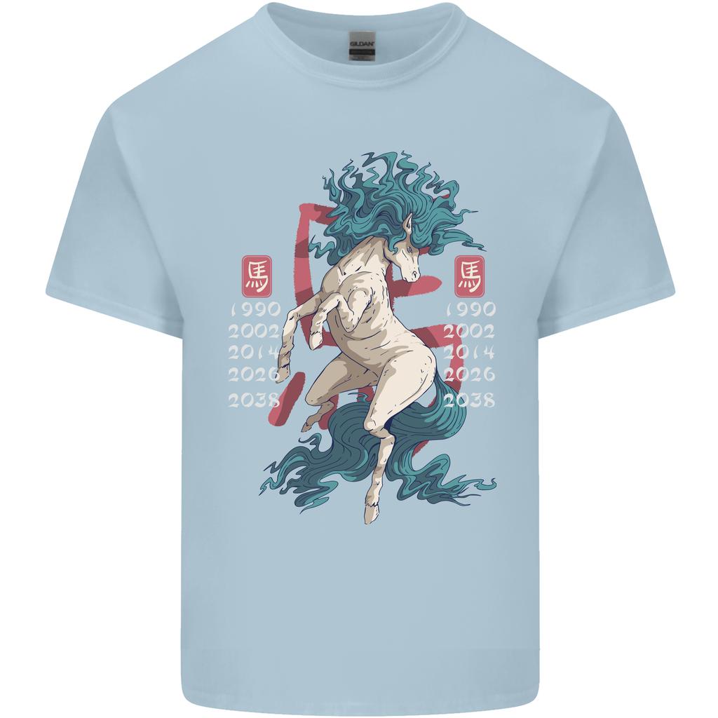 Chinese Zodiac Shengxiao Year of the Horse Unisexs Light Cotton TShirt