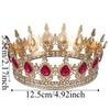 Elegant Bridal Tiara Vintage Crystal Headpieces King Rhinestone Wedding Crown  Special Event