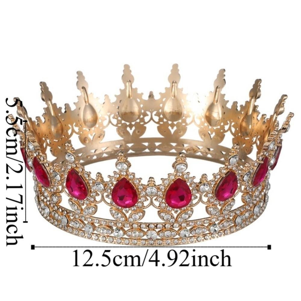 Elegant Bridal Tiara Vintage Crystal Headpieces King Rhinestone Wedding Crown Special Event